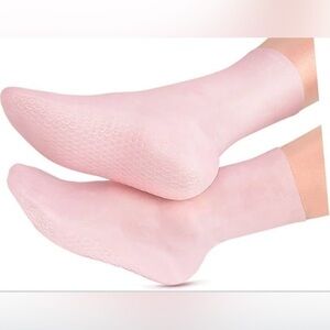 SEBS Gel Moisturizing Foot Care Socks – Reusable Foot Care Treatment, Pink